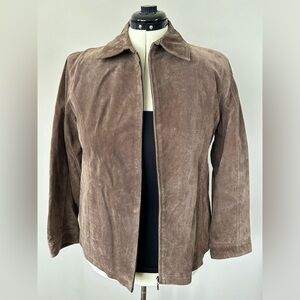 Chico’s Suede Leather Blazer